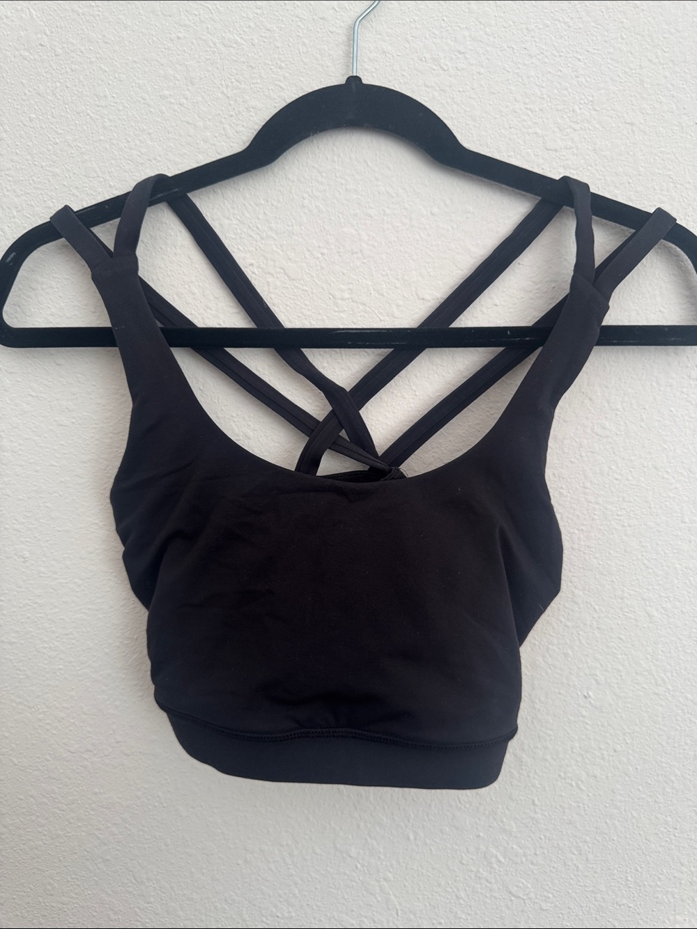 lululemon athletica Black Strappy Sports Bralette